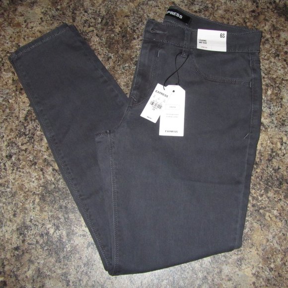Women's Express Mid-rise Stretch Leggings Size 6 S NWT-Retail $70 - Picture 1 of 9